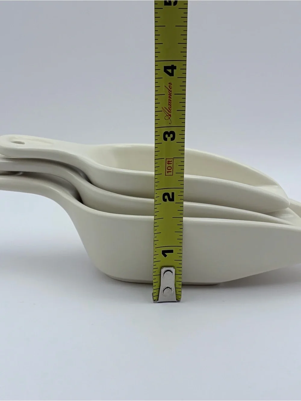 Pfaltzgraff , “Tea Rose”, 3 Piece Set Ceramic Nesting Scoops Measuring